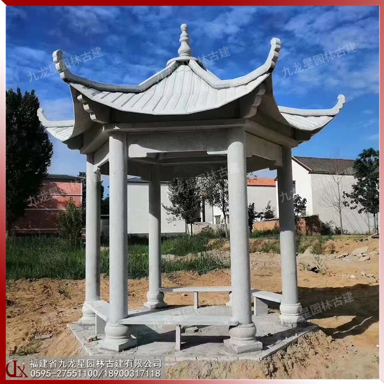 石雕涼亭 圖片